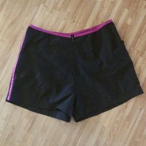 Mossimo Loose Fuschia Shine Athletic Swim Shorts
